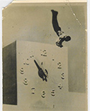 Kumar in a handstand